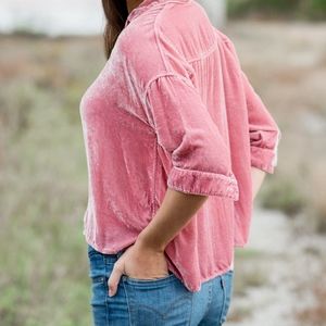 NWT CP Shades Velvet Rooney Top